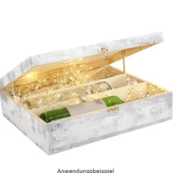 LED-Bündel-Drahtlichterkette, Kristall-Tropfen, transp., 80 LED-Lämpchen in Warmweiß, inkl. Timer