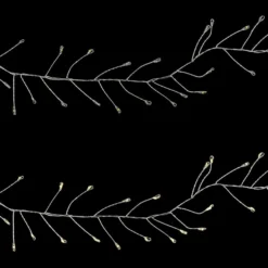 LED-Cluster-Drahtlichterkette, 100 LEDs in Warmweiß, 2,5cm Lichtabstand, inkl. Timer