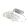 LED-Drahtlichterkette, Kristall-Nuggets, klar, 20 LEDs in Warmweiß, 2,70m lang, Timer