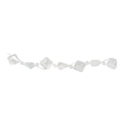 LED-Drahtlichterkette, Kristall-Nuggets, klar, 20 LEDs in Warmweiß, 2,70m lang, Timer