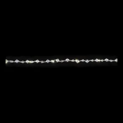 LED-Drahtlichterkette, Kristall-Nuggets, klar, 20 LEDs in Warmweiß, 2,70m lang, Timer