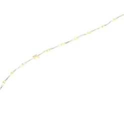 LED-Draht-Lichterkette, warmweiß, 1,5cm Lichtabstand, inkl. Timer, 40er