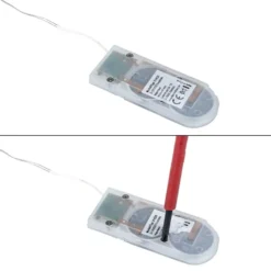 LED-Drahtlicht, mit Flackereffekt, je 1 LED in Warmweiß, mit Timer, 4 Stück