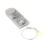 LED-Drahtlicht, mit Flackereffekt, 1 LED in Warmweiß, mit Timer