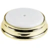 LED-Drehpodest, spiegel-gold, Ø16cm, 4,5cm hoch, warmweiß, inkl. Timer