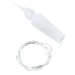 LED-Flaschenlicht, Kerze, 11 LEDs, 10cm hoch, konisch zulaufend, warmweiß