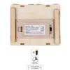 LED-Haus, Design 1, 12cm x 10,3cm x 15,3cm, warmweiß mit Timer