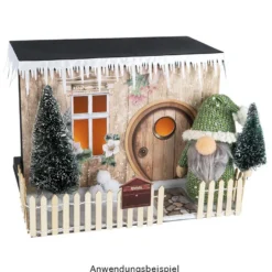 LED-Kamin, 25,5cm x 13,5cm x 18cm, mit Flammeneffekt, mit Timer