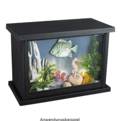 LED-Kamin, 25,5cm x 13,5cm x 18cm, mit Flammeneffekt, mit Timer