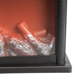 LED-Kamin, 25,5cm x 13,5cm x 18cm, mit Flammeneffekt, mit Timer