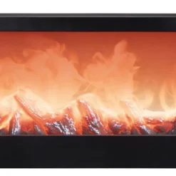 LED-Kamin, 45cm x 10cm x 20cm, mit Flammeneffekt, mit Timer