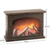 LED-Kamin, 28cm x 11,8cm x 19,8cm, mit Flammeneffekt, mit Timer-Funktion