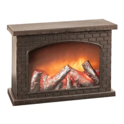 LED-Kamin, 28cm x 11,8cm x 19,8cm, mit Flammeneffekt, mit Timer-Funktion