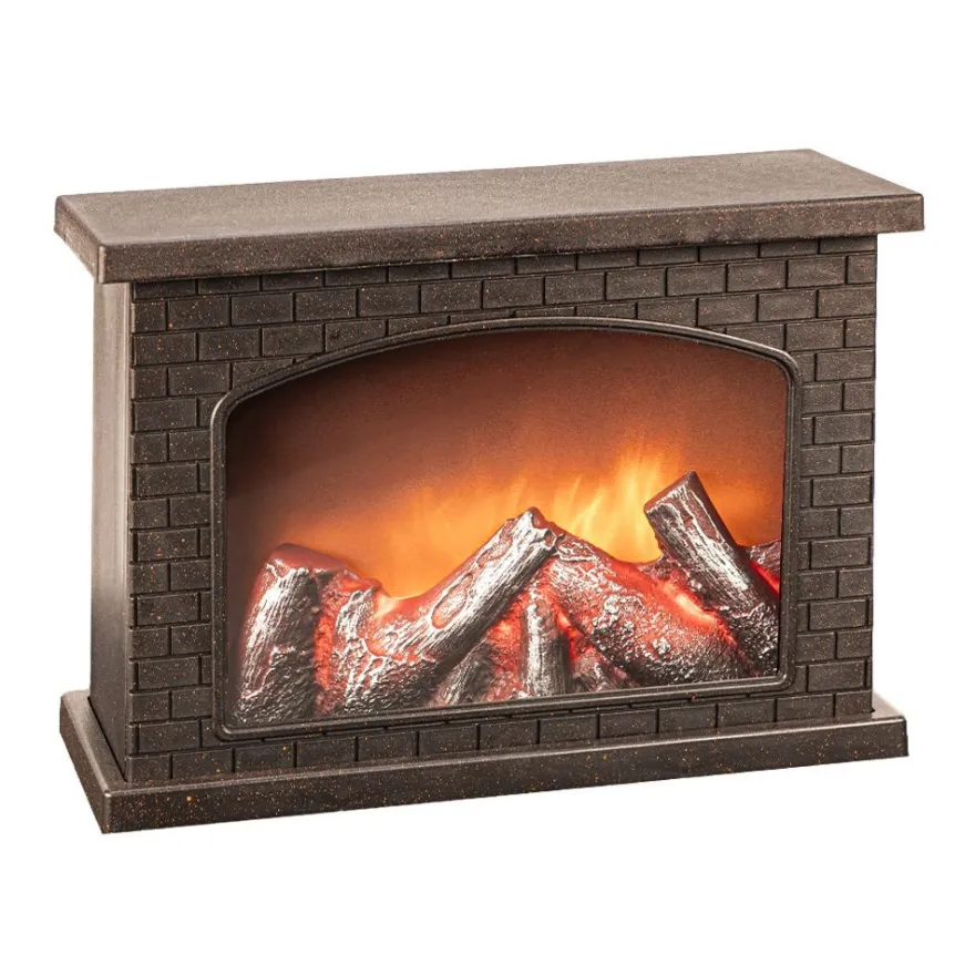 LED-Kamin, 28cm x 11,8cm x 19,8cm, mit Flammeneffekt, mit Timer-Funktion