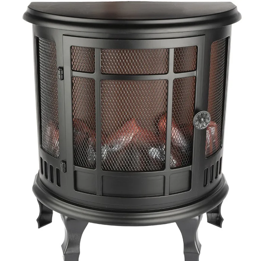 LED-Kamin, Nostalgie, 35cm x 30cm x 17cm, mit Timer-Funktion