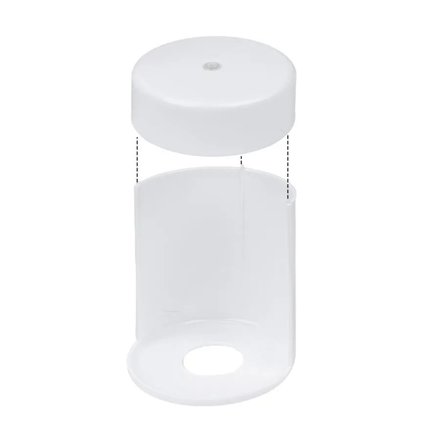 LED-Kerzenbasis, zum Zusammenbauen, 16cm hoch, Ø 10cm, weiß