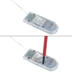 LED-Kerzenflammen am Draht, mit Flackereffekt, je 1 LED in Warmweiß, inkl. Timer, 4 Stück