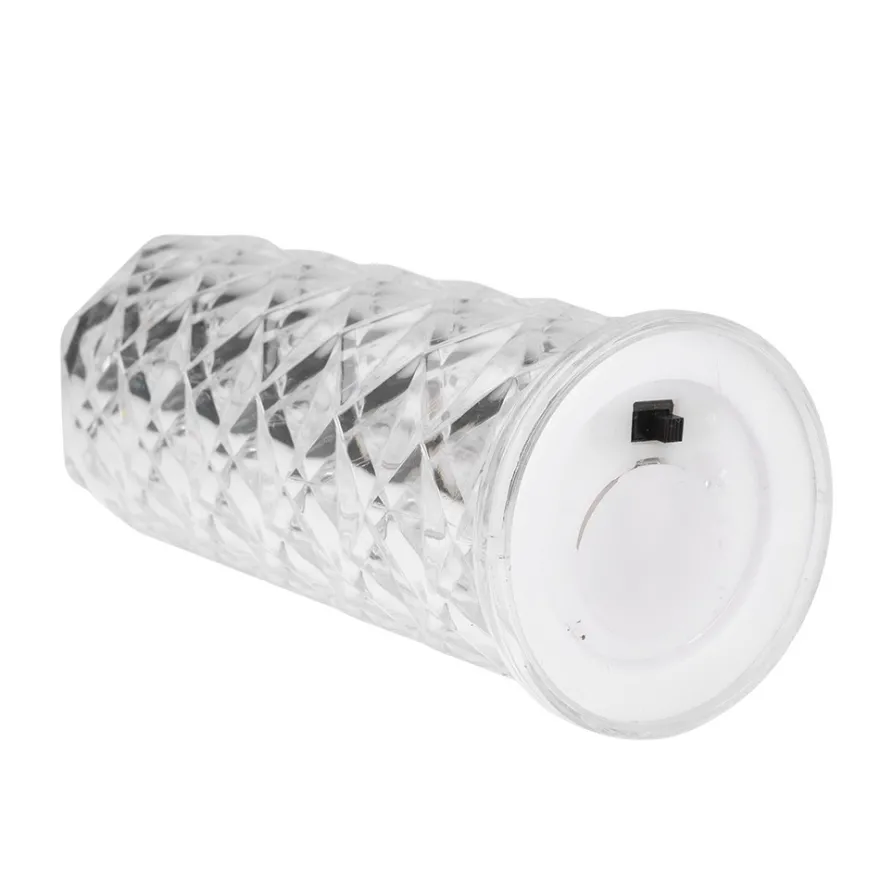 LED-Kerzen, Kristalloptik 1, transparent, 15,5cm hoch, 2 Stück