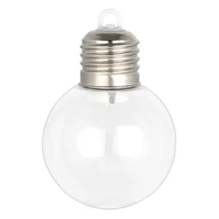 LED-Kugeln Glühbirne, Ø6cm, transparent, 4 Stück
