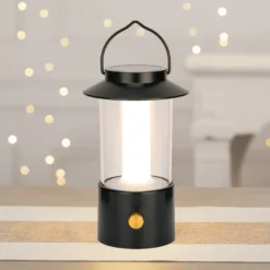 LED-Laterne, 19cm hoch, dimmbar, mit Timer-Funktion