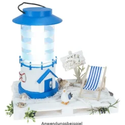 LED-Laterne, 19cm hoch, dimmbar, mit Timer-Funktion