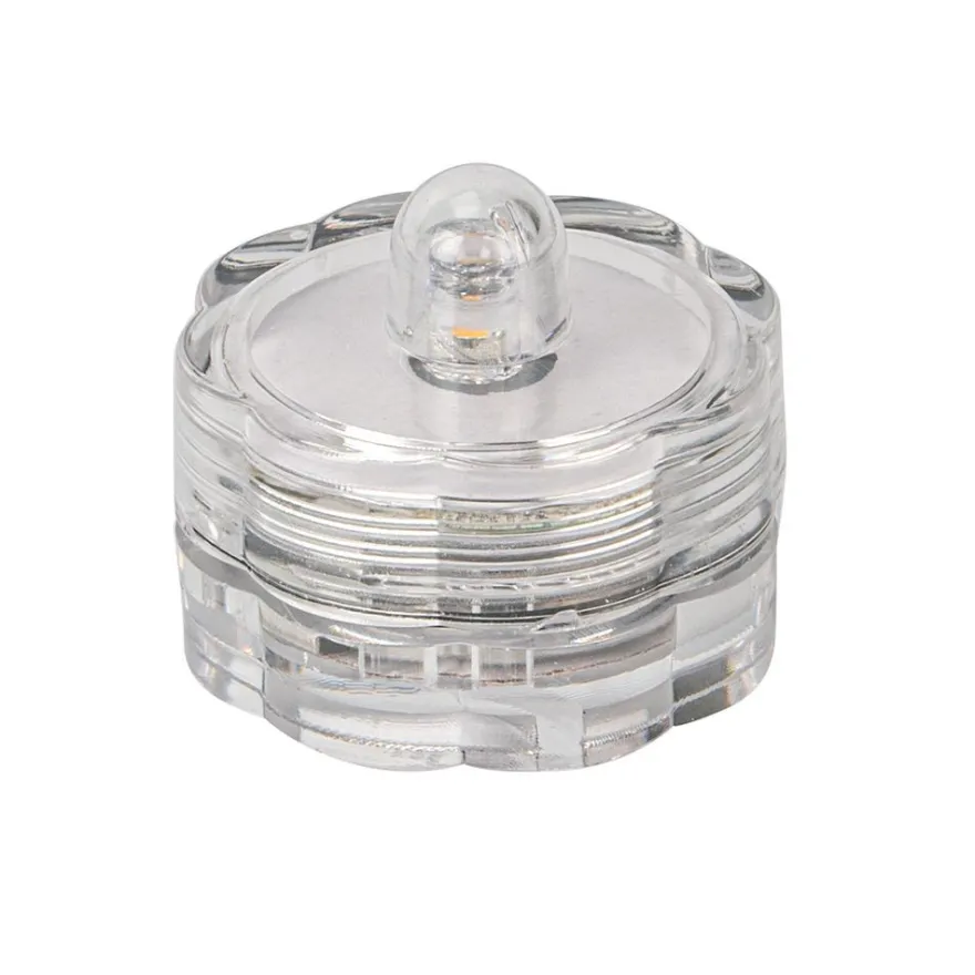 LED-Leuchten mit Flammen-Effekt, Ø3cm, 2,5cm hoch, 2 Stück