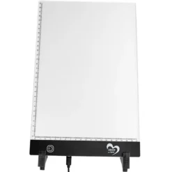 LED-Leuchttisch mit neigbarem Aufsteller, DIN A4, 3 Helligkeitsstufen, inkl. USB-Kabel und Zubehör