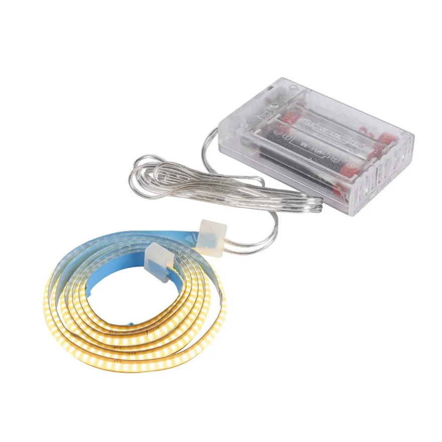 LED-Lichterband, selbstklebend, warmweiß, mit Timer, 320er, 2m lang