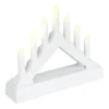 LED-Lichterbogen, 15,7cm x 3,8cm x 12,5cm, 7 LEDs in warmweiß, inkl. Timer-Funktion, weiß