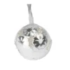 LED-Lichterkette, Ornament-Kugeln 3, silber, 10 LEDs in Warmweiß, 3,05m lang, Timer