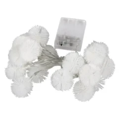 LED-Lichterkette Pusteblume, 20 LEDs in Warmweiß, 2m lang, Timer