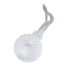 LED-Lichterkette, Relief-Kugeln, klar, 10 LEDs in Warmweiß, 3,05m lang, Timer