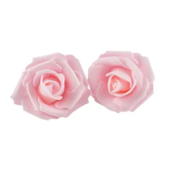 LED-Lichterkette, Rosen, rosa, 20 LED-Lämpchen in Warmweiß