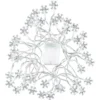 LED-Lichterkette, Schneeflocken, 40-LEDs in Warmweiß, 6,1m lang, Timer
