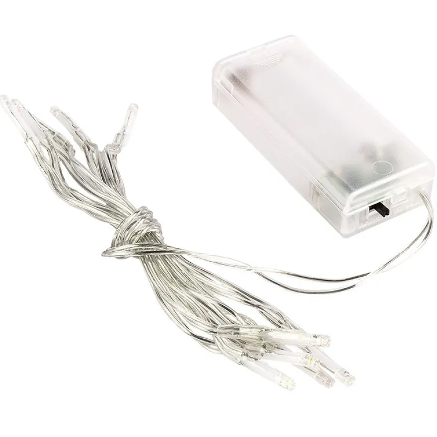 LED-Lichterkette, warmweiß, 3mm Lampen-Ø, 120cm lang, inkl. Timer, 10er