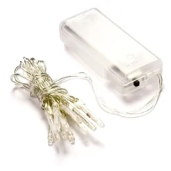 LED-Lichterkette, warmweiß, 5mm Lampen-Ø, 15cm Abstand, 12er