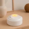 LED-Podest, rund, Ø 8,5cm, 4,2cm hoch, weiß, 6 LEDs, mit Farbwechsel, Timer-Funktion