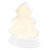 LED-Relaxleuchte, Tannenbaum, 14,5cm x 12cm, Diamant-Lichteffekt-Folie, inkl. Batterien, weiß
