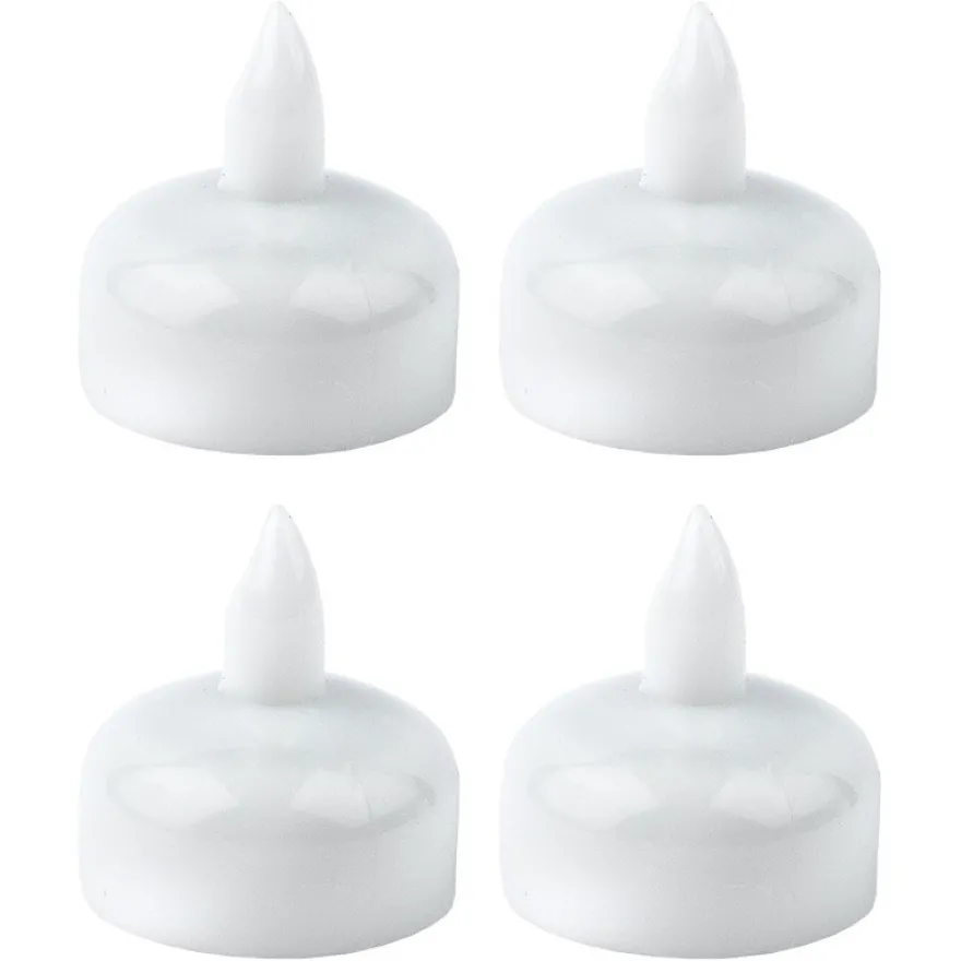 LED-Schwimmkerzen, Ø 3,6cm, 4cm hoch, Farbwechsel, 4 Stück