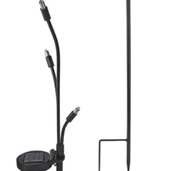 LED-Solar-Leuchte, 3-Arm, warmweiß, 71,5cm