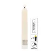LED-Stabkerzen, creme, Ø2cm, 19cm hoch, LED in warmweiß, mit Flacker-Effekt und Timer, 2 Stück