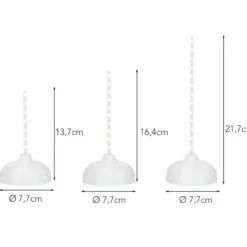 LED-Stab-Podeste, 3 Höhen, Ø7,7cm, 14-26 LEDs, warmweiß, inkl. Timer