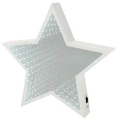 LED-Stern Infinity, zum Aufstellen, Ø 29,3cm, 60 LEDs in Weiß, inkl. Timer