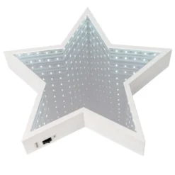 LED-Stern Infinity, zum Aufstellen, Ø 29,3cm, 60 LEDs in Weiß, inkl. Timer