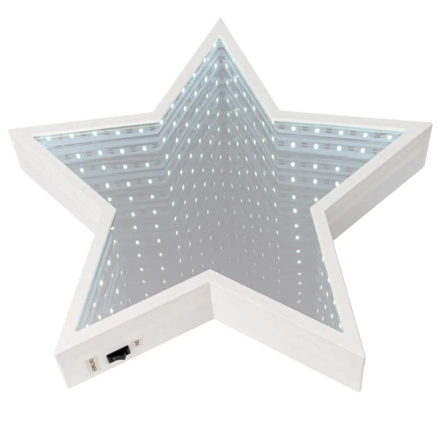 LED-Stern Infinity, zum Aufstellen, Ø 29,3cm, 60 LEDs in Weiß, inkl. Timer