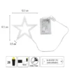 LED-Stern-Rahmen zum Aufhängen, 2 Größen, 26/49 LEDs in Warmweiß, Timer-Funktion, 2 Stück