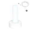 LED-Säule, weißes Licht, 13cm hoch, wiederaufladbar, Timer-Funktion
