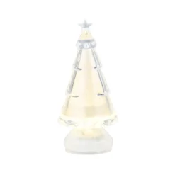 LED-Tannenbäume, 11cm hoch, Ø5cm, warmweiß, inkl. Timerfunktion, 2 Stück