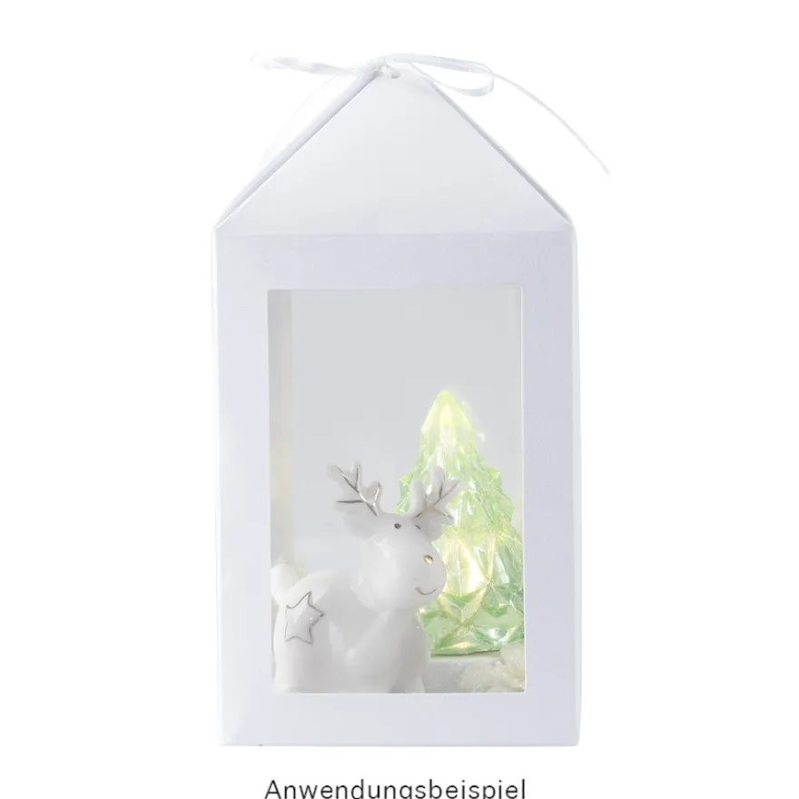 LED-Tannenbäume, Kristalloptik, transparent, 8cm hoch, 2 Stück