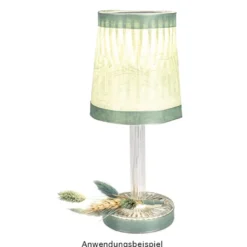 LED-Tischlampe, Kristalloptik 2, 24,6cm hoch, dimmbar, wiederaufladbar